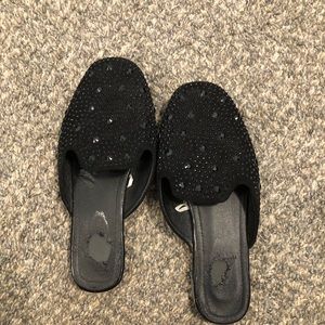 Rhinestone mules